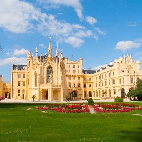 Lednice Chateau Summer Gardens and Parks in South Moravia