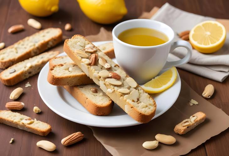 Lemon Nut Biscotti Delightful Biscotti with Zesty Lemon and Nutty Texture