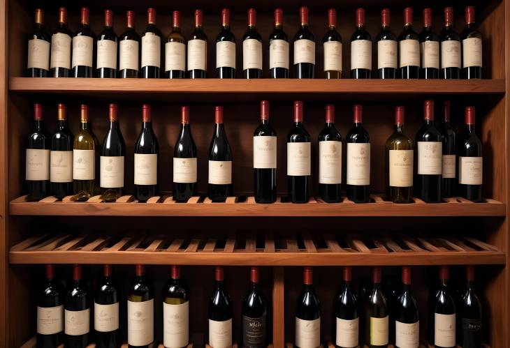 Liquor Store Wine Cabinet An Impressive Display of Red and White Wine Bottles