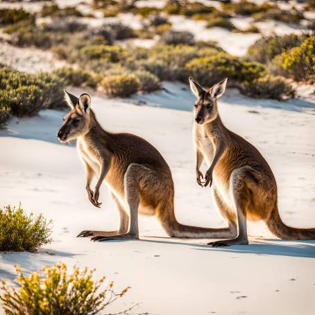 Lucky Bays Coastal Beauty with Kangaroos in Australia