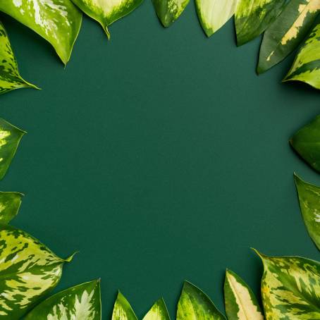 Lush green leaf background ideal for eco friendly, vibrant designs