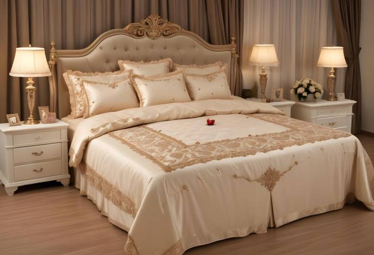 Luxurious Bridal Bed Set to Enhance Your Wedding Night Romance