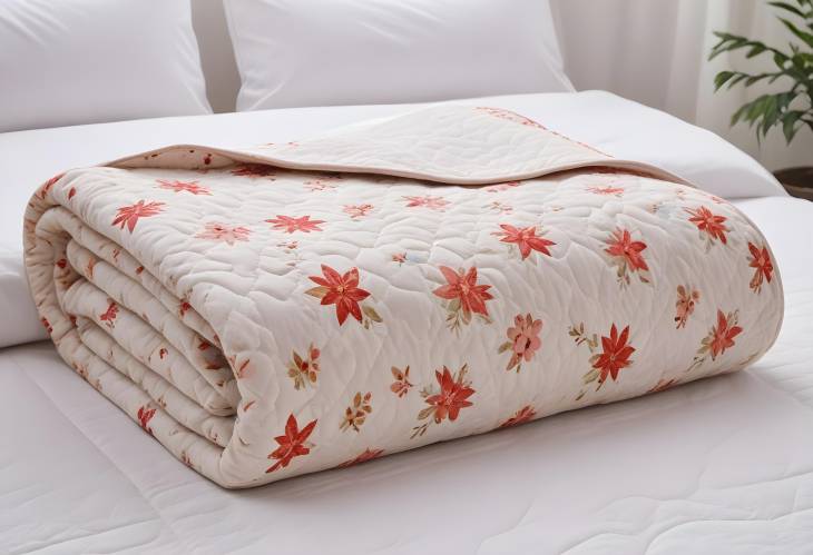 Luxurious Polyester Filled Blanket with Cotton Cover  Chain Stitch Quilted Pattern