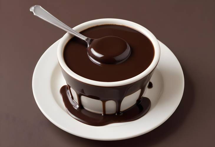 Luxurious Warm Chocolate Sauce with Rich, Velvety Consistency