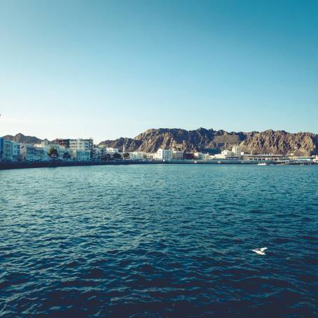 Magic Sunset Over Muttrah Harbor Muscats Coastal Beauty