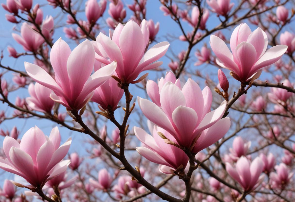 Magnolia  Soulangeana Hybrid Saucer Magnolia with Beautiful Blooms