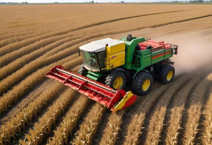 Maize Silage Harvesting with Forage Harvester Agricultural Machinery in Action