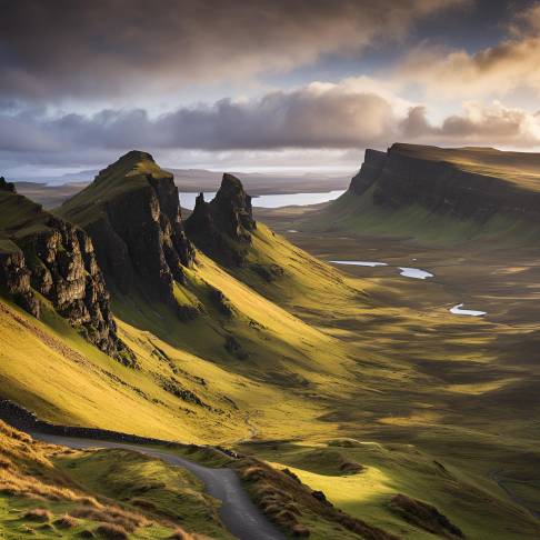 Majestic Quiraing Landslip on Isle of Skye Scotland Rugged Beauty