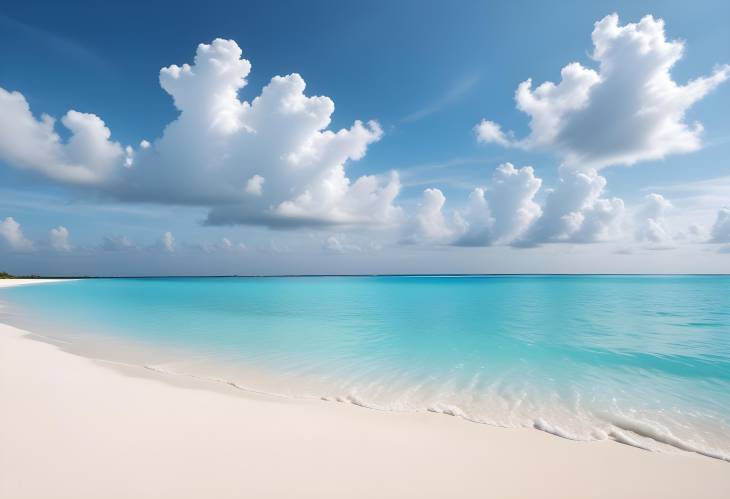 Maldives Paradise White Sand Beach and Calm Turquoise Waves