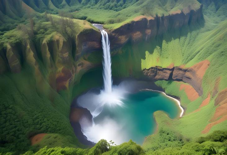 Manawaiopuna Falls Jurassic Parks Hidden Waterfall Best Seen from the Air