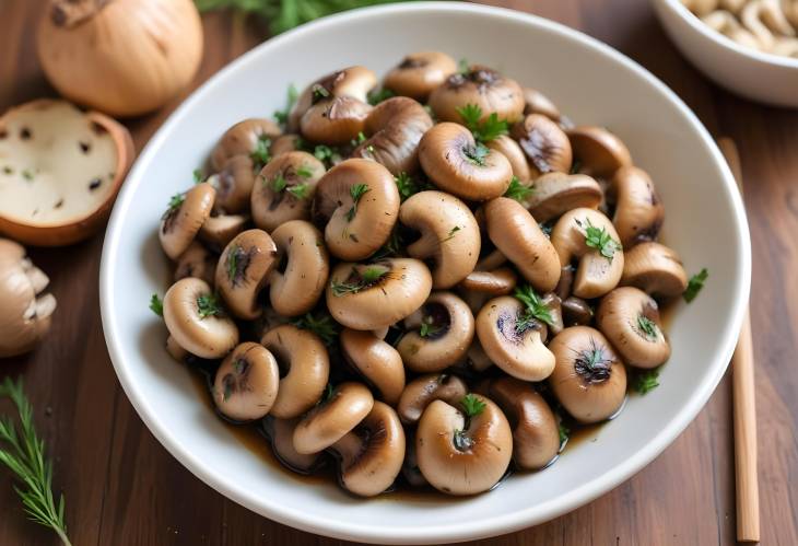 Marinated Mushrooms Delicious Herb Infused Mushrooms with a Tangy Vinaigrette Kick