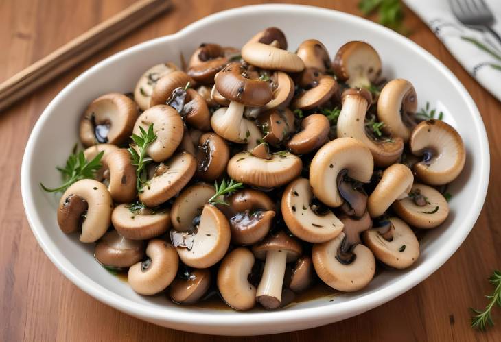 Marinated Mushrooms Flavorful Mushrooms in Herb Infused Vinaigrette with a Tangy Twist