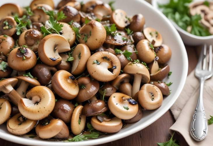 Marinated Mushrooms Herb Infused Tender Mushrooms with Tangy Vinaigrette Flavor