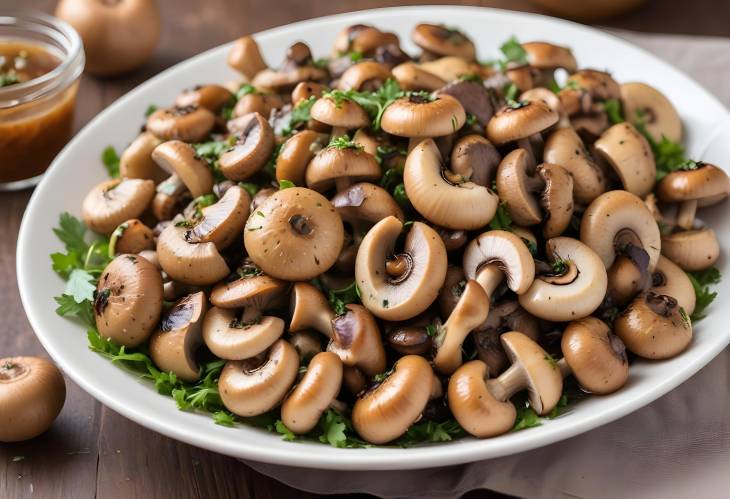 Marinated Mushrooms Tender Mushrooms Infused with Herbs and Tangy Vinaigrette