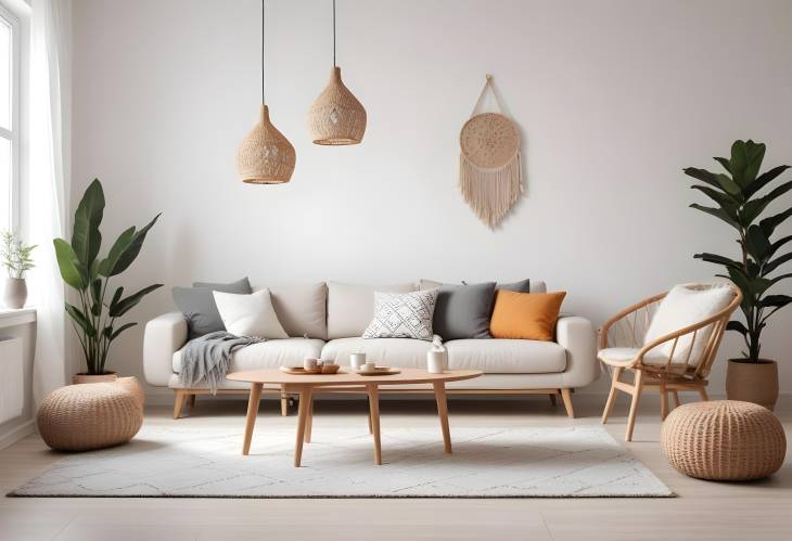 Minimalist and Boho Scandinavian Style Elegant Furniture and Home Staging for Modern Interiors