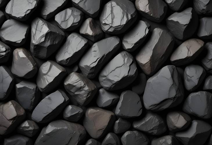 Minimalist Dark Stone Rock Background with Subtle Textures and Depth