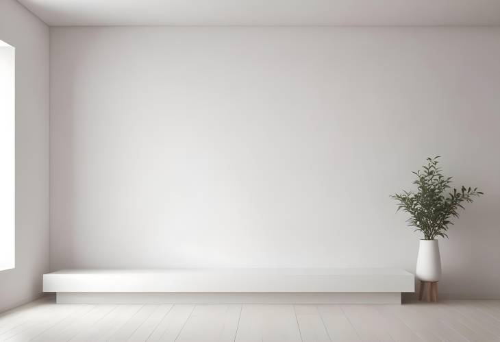 Minimalist Interior with Empty Space Perfect for Advertising or Product Showcases