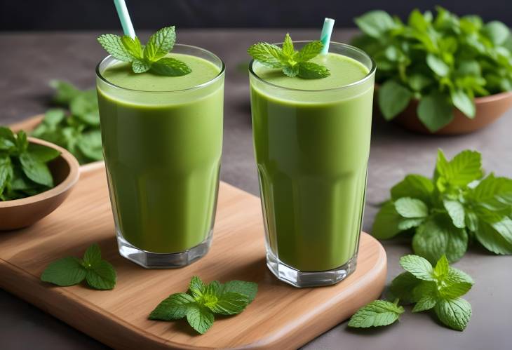 MintInfused Green Smoothie Fresh, Delicious, and Packed with Nutrients