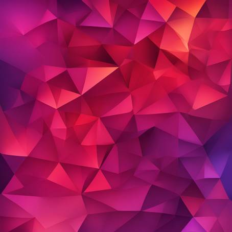 Modern Abstract Triangle Background with Rich Violet to Red Gradient