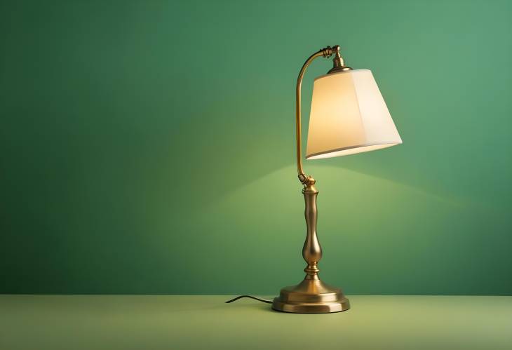 Modern Electric Lamp with Green Background, Perfect for Enhancing Interior Spaces and Design