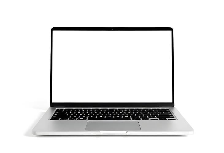 Modern Laptop Isolated on White Background