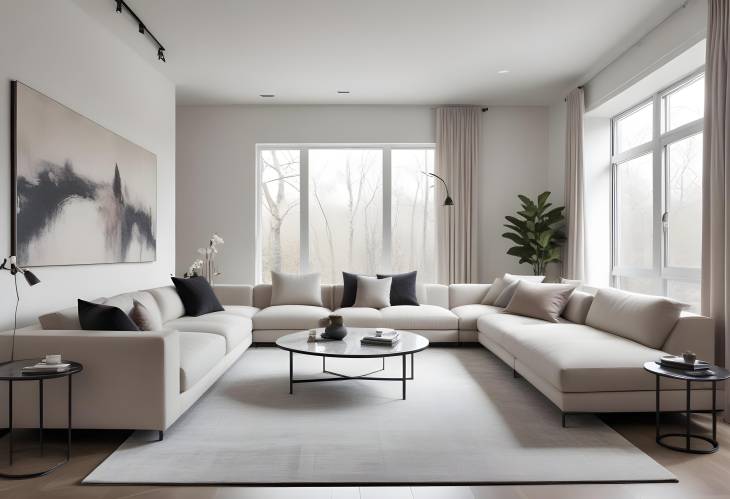 Modern Minimalist Living Room Sleek, Stylish, and Sophisticated