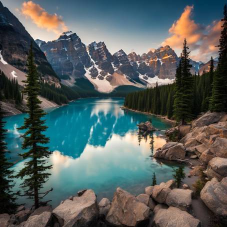 Moraine Lake Canadas Alpine Paradise in Banff National Park with Stunning Turquoise Waters