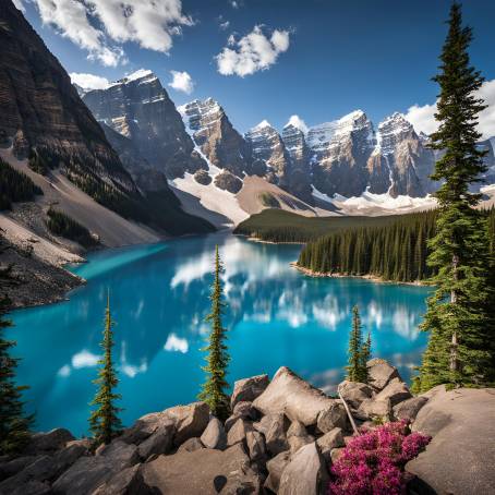 Moraine Lake in Banff National Park An Iconic Canadian Landscape with Stunning Turquoise Waters