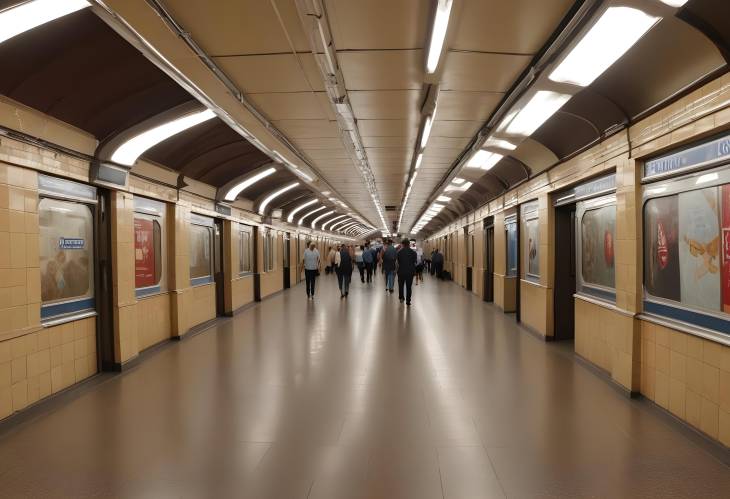 Moscow Novoslobodskaya Station Interior on Ring Line Historical Subway Design and Artistry, August