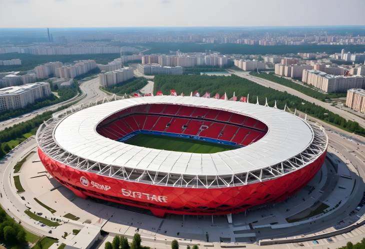 Moscow, Russia  May 30, 2018 Spartak Stadium or Otkritie Arena in Moscow Before FIFA World Cup 20