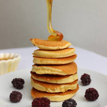 Mouthwatering Pancakes with Honey