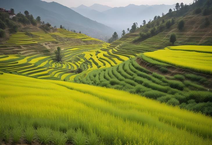 Mustard Fields of Kathmandu An Exquisite Green Landscape in Nepal