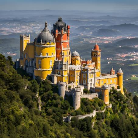 National Palace of Pena A Vibrant Landmark in Sintra, Portugal