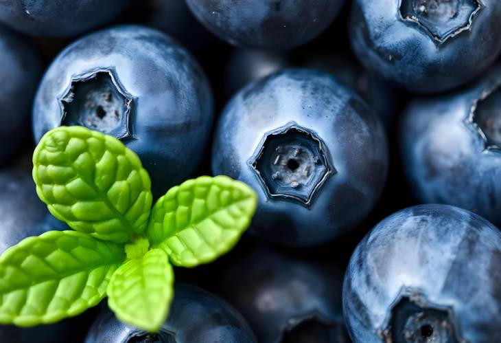 Natures Blue Gems CloseUp of Blueberries