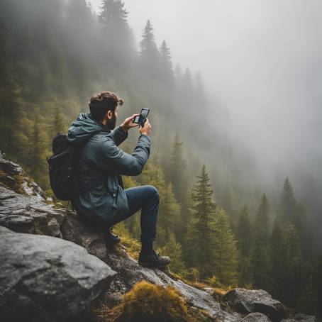 Natures Canvas Foggy Mountain Photography