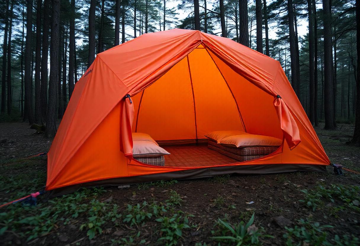 Natures Cozy Corner The Orange Tent