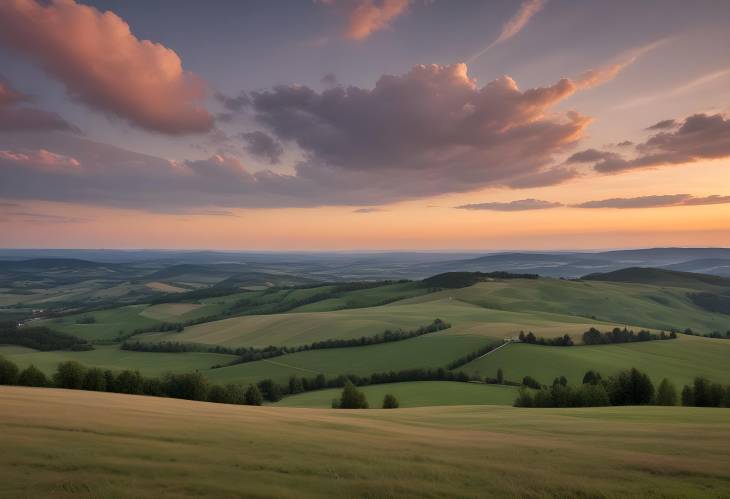 Natures Palette Rhn Panorama with Ellenbogen and Noahs Segel at Dusk