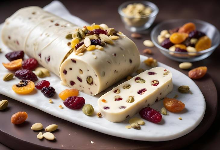 No Bake White Chocolate Salami with Dried Fruit and Pistachio  A Sweet Holiday Treat