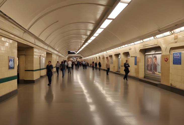 Novoslobodskaya Subway Station Interior, Moscow Ring Line  Historical and Artistic Subway Design fr