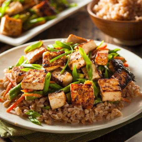 Nutritious Sesame and Greens StirFried Tofu