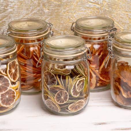 Nutty Cookies with Dried Fruits in a Healthy Glass Jar