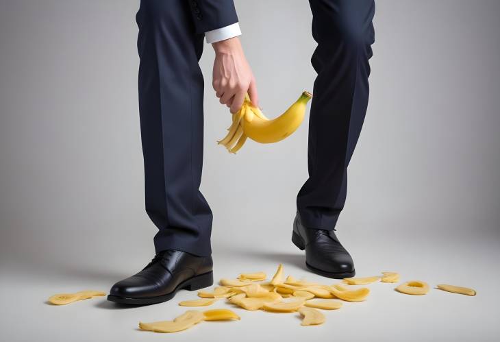 Office Slip Hazard Banana Peel Accident