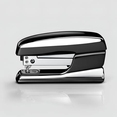 Office Stapler Isolated Against White Backdrop Essential Office Accessory