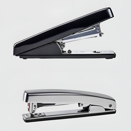 Office Stapler Isolated on White Background Professional Stationery