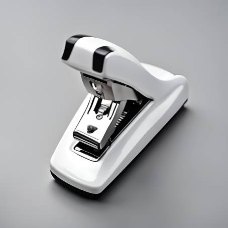 Office Stapler with White Background Isolated for Clear Focus