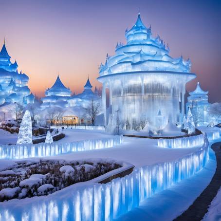 Official Opening of Harbin Ice Snow World 2018 Ice Snow Blooming Garden Theme