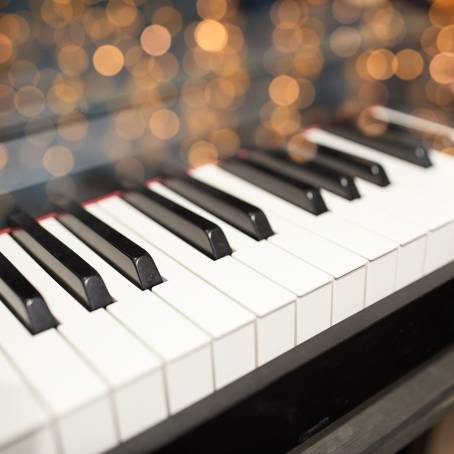 Old Grand Piano in Classic Room with Luxurious Design