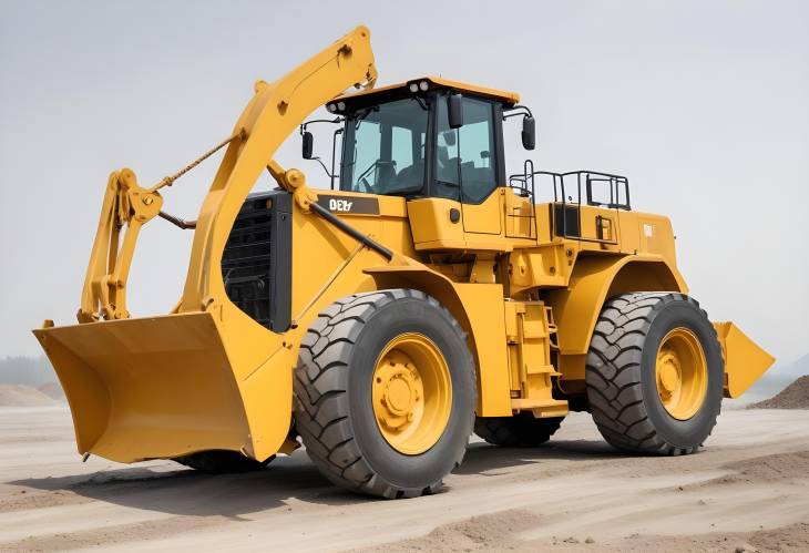 Open Pit Mining Equipment Yellow Front End Loader and Heavy Construction Machine