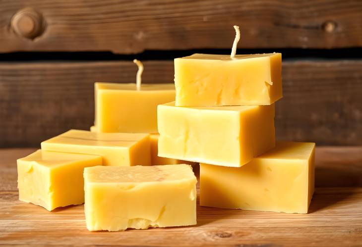 Organic Beeswax Blocks Essential for Making Handmade Candles and EcoFriendly