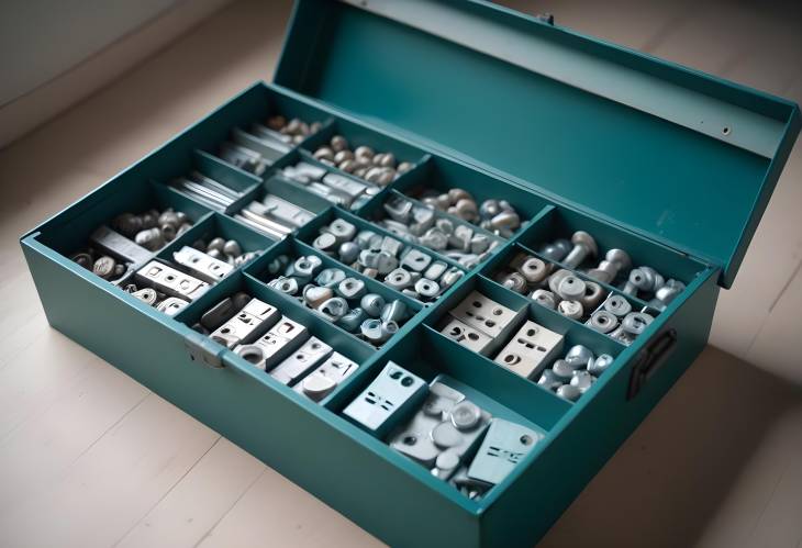 Organized Storage Box for Bolts, Nuts, and Screws  Multi Compartment Screw Boxes